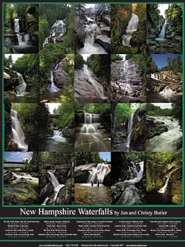 New Hampshire Waterfall Poster
